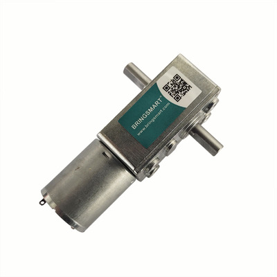 Bringsmart JGY-370 Double Shaft DC6V12V24V Worm Gear Motor